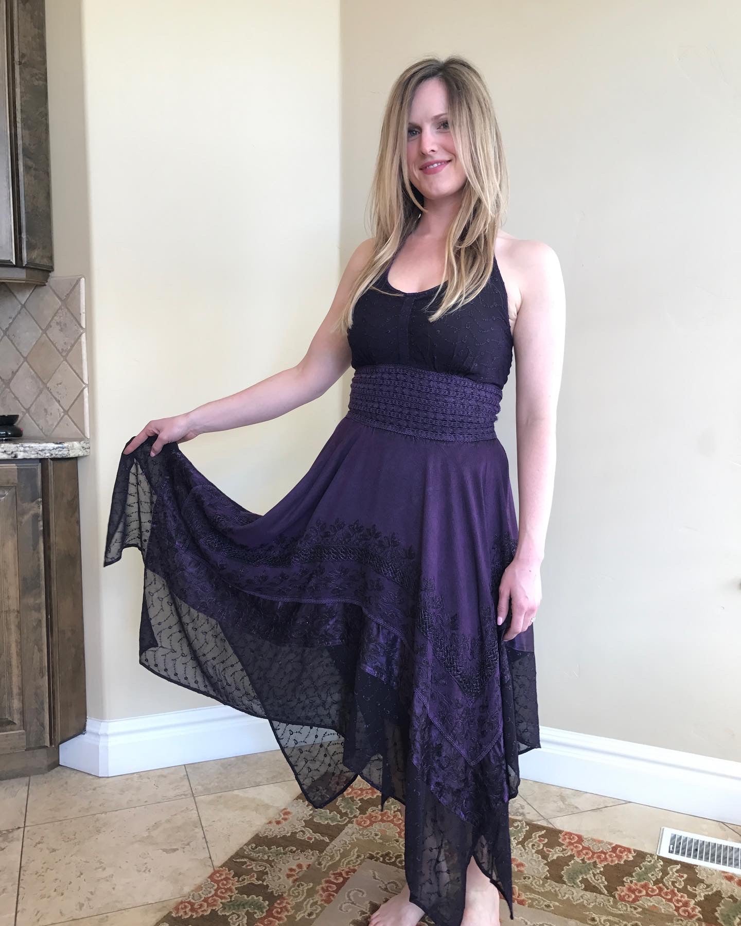 Lace Halter Boho Fairy Dress